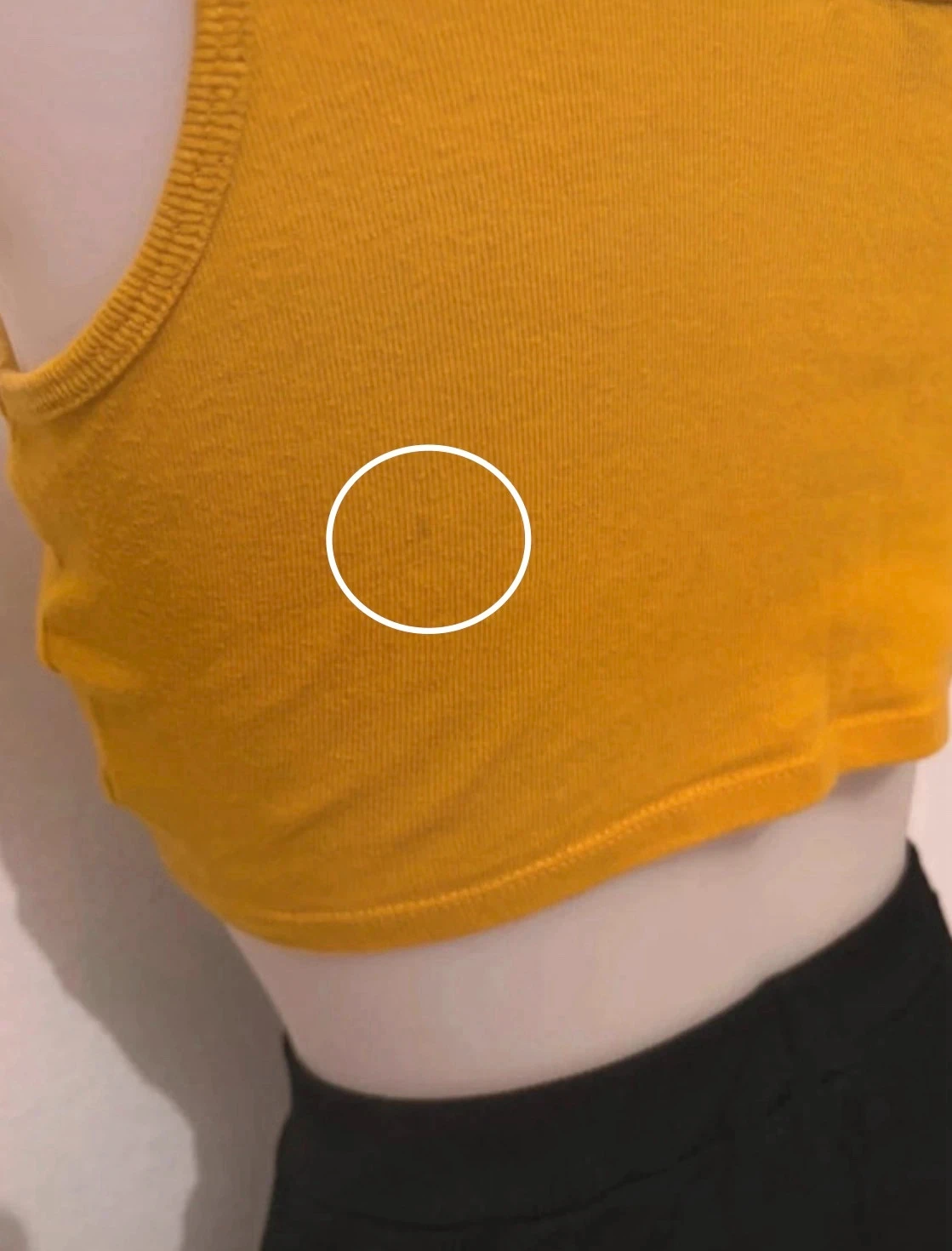💛 Jennyfer 'Sassy Girl' mustard yellow crop top – XS (34) – photo 4